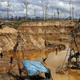 An illegal gold mine in Madre de Dios.
